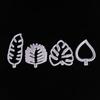 4Pc/Set Tropical Leaf Fondant Cake Mold Embossed Candy Biscuits Cookie Cutter