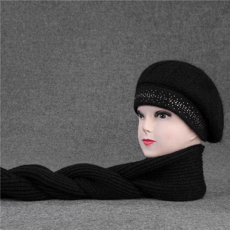 Retro Leopard Print Plush Bucket Hat Women'S Season Shows Small Face, Thickened Warm Ear Protection Mongolian Hat