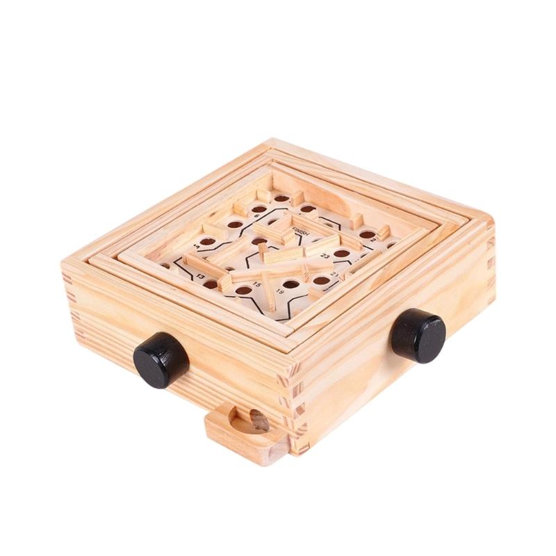 Educational Maze Puzzle Game Toy For Adult and Kids Concentration and Balance Skill Training Bead Maze Board Game Toy