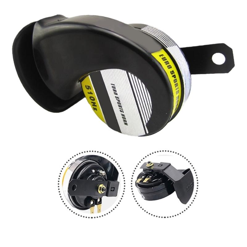 Universal 12V Motorcycle Automotive Horn Metal Build High Frequency Sound Emission Hassle Free Mounting Water Resistant