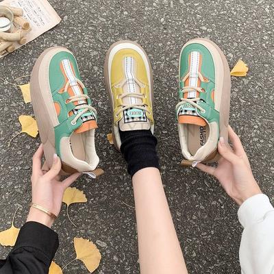 Женские кроссовки на платформе, женская повседневная обувь, обувь для отдыха, спортивная обувь, женская вулканизированная обувь, обувь для хайкинга из ПУ кожи