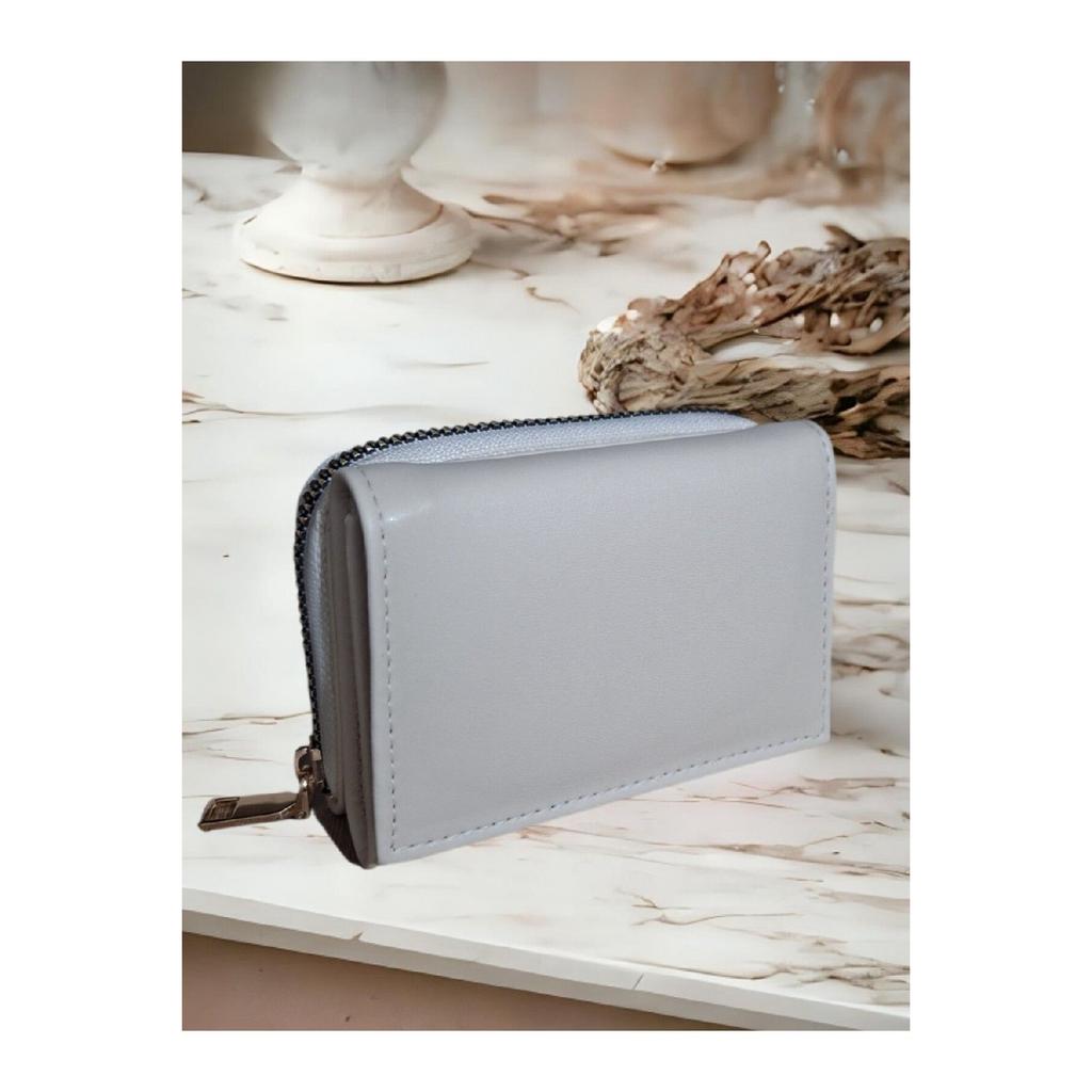 Женский стильный оранжевый кошелек с застежкой-молнией и отделением для монет, держателем для карт