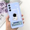 Soft Silicone Cases For Samsung Galaxy A54 5G A53 5G Case Samsung a23 4G 5G A12 A125F Bumper Shell Black Cat Stylish Coques Etui