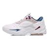 Li Ning Амортизирующие Нескользящие Упругие Низкие Беговые Кроссовки Женские Чайный Оранжевый Розовый AGCR334-1