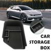 Storage Box Center Armrest Hidden Box Cup Holder Interior Organizer Car Armrest Storage Box Organizer Case For Kia EV6 2021-2022