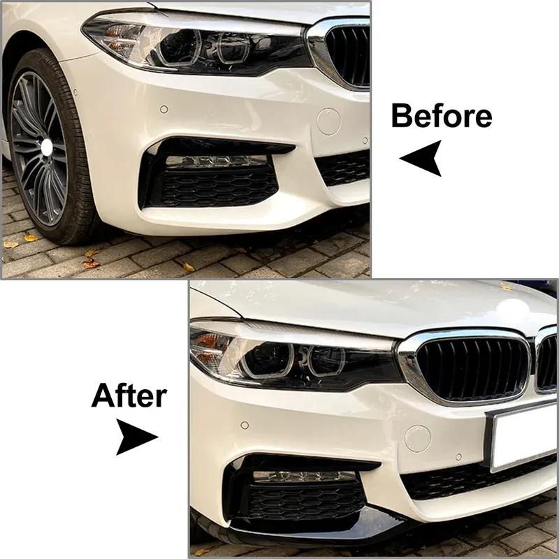 Car Front Bumper Splitter Lip Canard Decoration Trim For BMW 5 Series G30 G31 G38 520i 525i 530i 540i M Sport 2017-