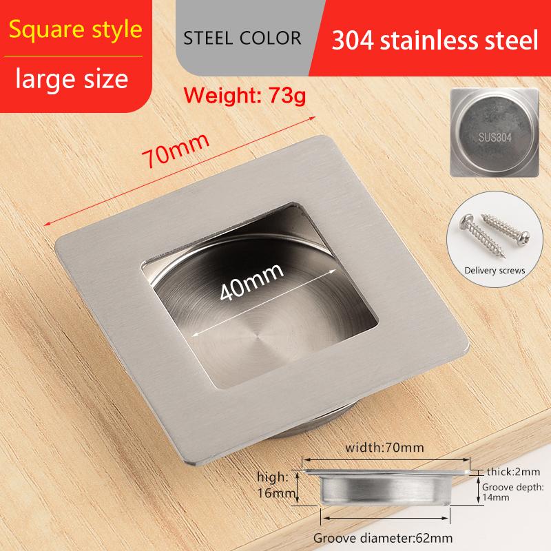 Невидимые Врезные Мебельные Ручки скрытые ручки для шкафа с раздвижными дверями ручки для ящиков скрытая ручка нержавеющая сталь