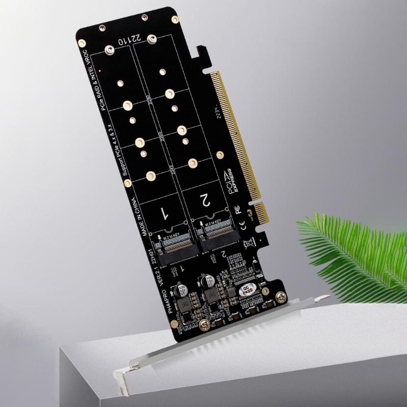 Ударопрочный PCIeX16 To для M.2 M-key NVMEx4 SSD для гостевой карты адаптера для ПК