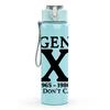 1PC Gen X 1965 1980 Letter Logo 750ml Color Plastic Sports Water Bottle Leakproof Flip Straw Lid Suitable for Sports Office Home Use
