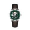 Jazzmaster Skeleton Green 40mm Leather Strap H42535560