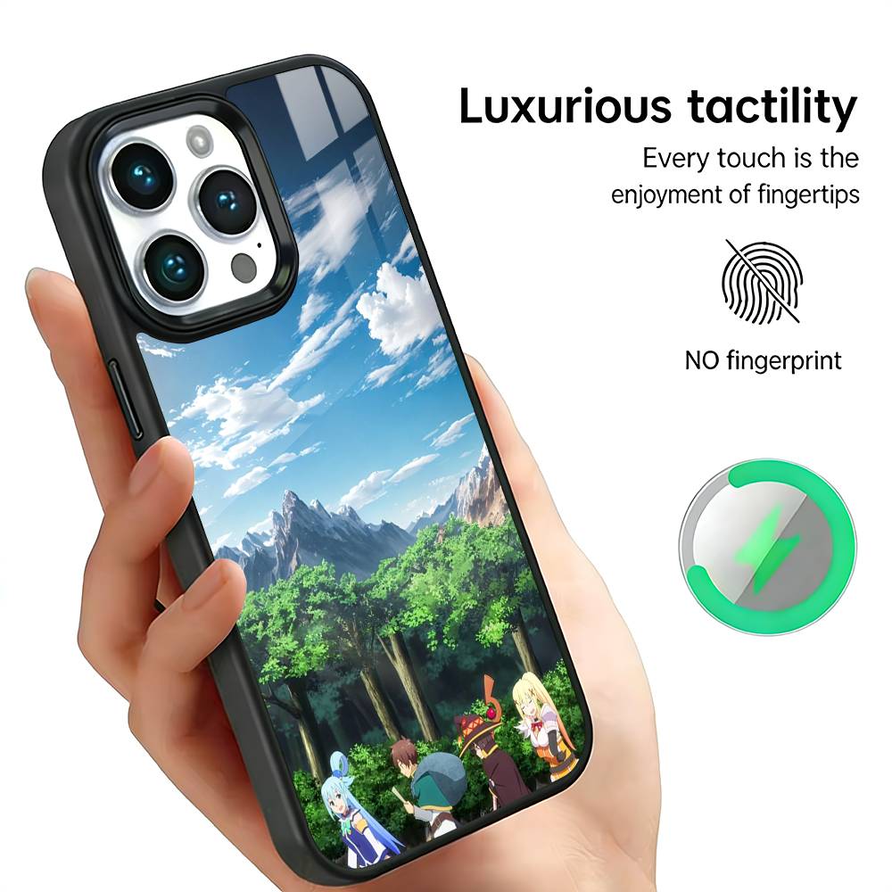 Kono Subarashii Sekai ni Shukufuku wo Phone Case For iPhone17,16,15,14,13,12,11 Plus,Pro Max For Magsafe Wireless Charging