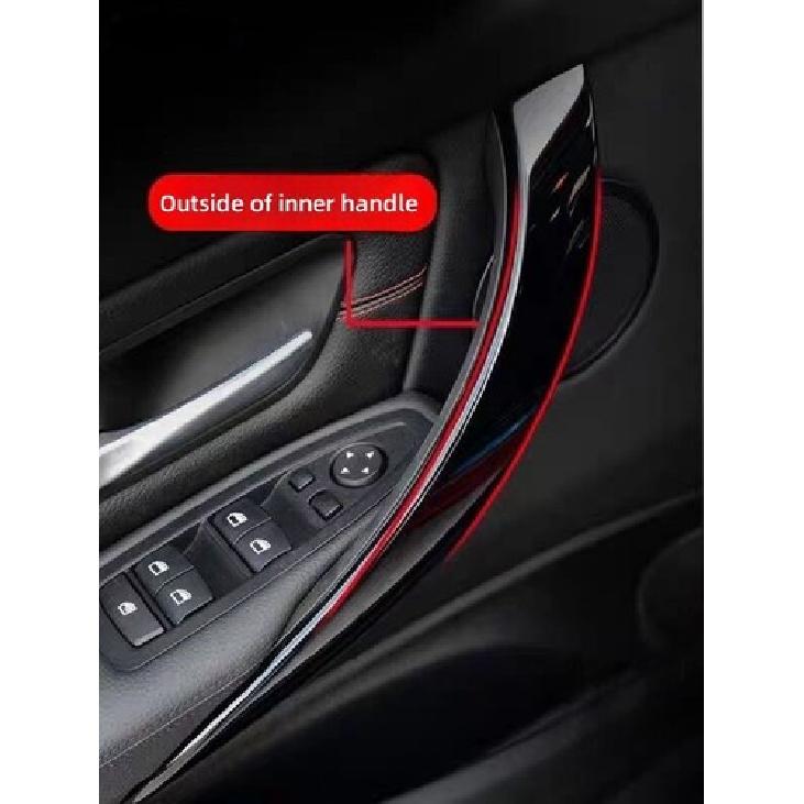 4PCS For BMW 3 Series F30 F34 F36 335i 435i Car Inner Door Handle Cover Trim Set