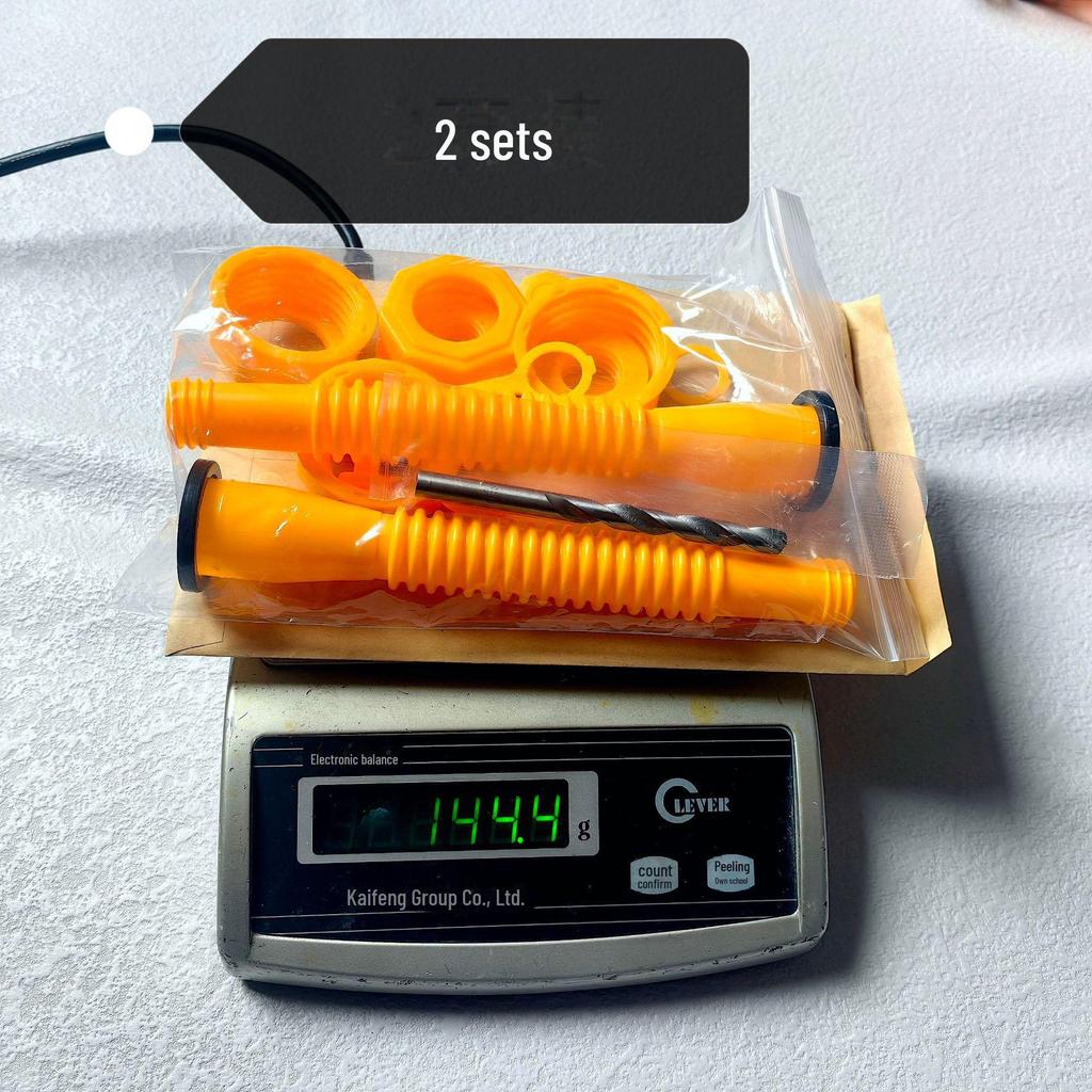 Труба с шестигранной гайкой и резьбой для топливного бака: Направляющая труба Пластиковая железная бочка Аксессуары для заливки масла