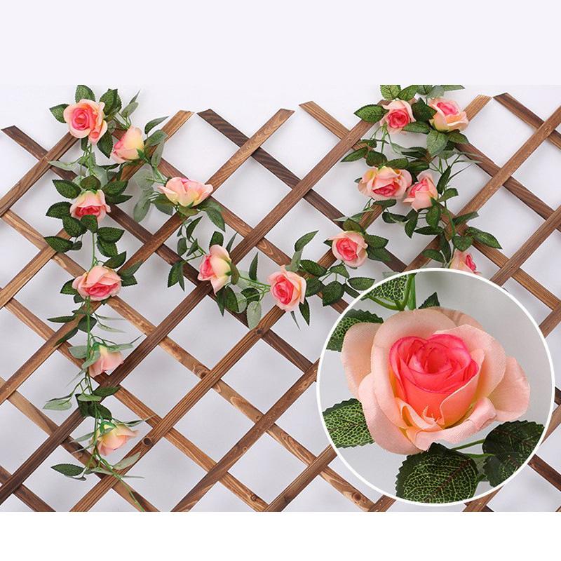 1шт цветочный арочный декор домашнее свадебное украшение гирлянда из роз и плюща шелковые розы искусственные цветы поддельные виноградные лозы