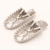2X Stainless Motorcycle Foot Pedals Footrest 8Mm Pegs Dirt Bike For Suzuki Honda