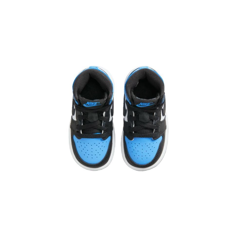 Детские кроссовки Air Jordan 1 Retro High OG TD UNC Toe Blue University-Blue Black FD1413-400