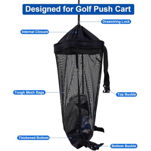 Golf cart universal mesh bag storage bag golf cart storage bag