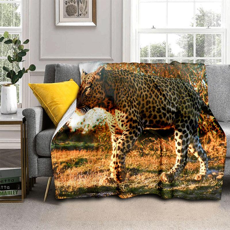 Одеяло с рисунком зверя, леопарда, гепарда, мягкое одеяло для дома, спальни, кровати, дивана, пикника, путешествия, офиса, одеяло, детское одеяло