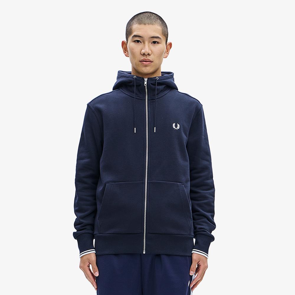 FRED PERRY [Baseline] Zip-Through Hooded Sweatshirt (795) Afpm2437536-795