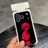 A-Другой чехол для телефона в стиле хоррор-аниме для IPhone 17 Air 16 E Pro Max 15 14 13 Mini 12 Pro 11 Max Plus Черный мягкий чехол