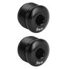 2PCS Cycle Pedal Dust Proof Cover Cap M14 9mm Aluminum Alloy Pedal Protective Locking Screw for