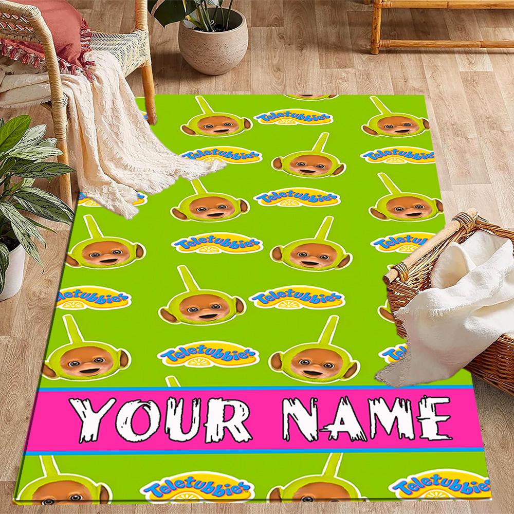 Green Alien Adventure Personalized Name Carpet Design for Outdoor Hallway Dining Room Kitchen Anti-slip Rug Decorate Offices