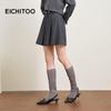 EICHITOO Шикарная плиссированная юбка А-силуэта с высокой талией