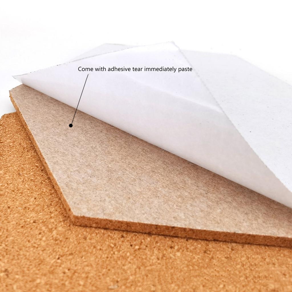 5шт пробковая доска объявлений самоклеящаяся шестигранная пробковая доска для фото украшения стены DIY офисная доска объявлений пробковая доска