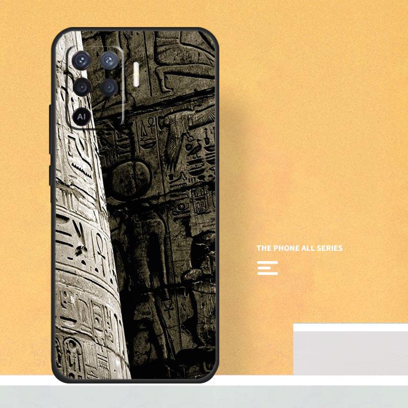 Ancient Egyptian Case For Oppo A18 A38 A58 A78 A98 A5 Pro A6 A15 A54 A74 A94 A17 A57 A80 A60 A40 A16 A76 A96