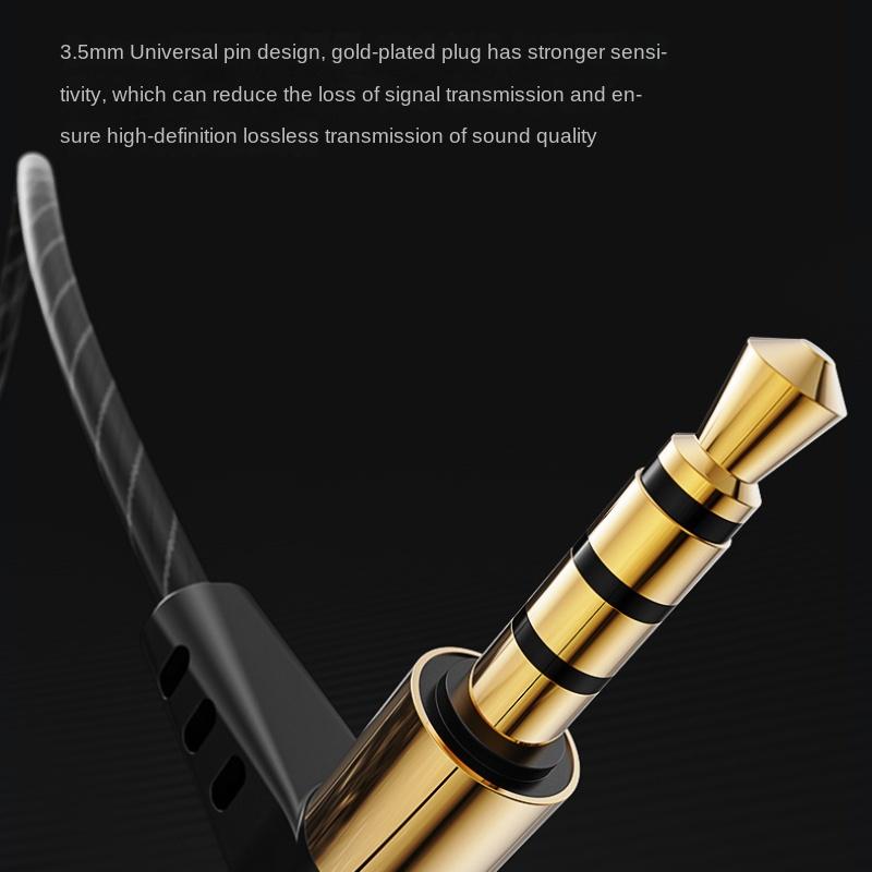 X6 Сабвуфер ушного типа для мобильного телефона Проводные наушники-вкладыши