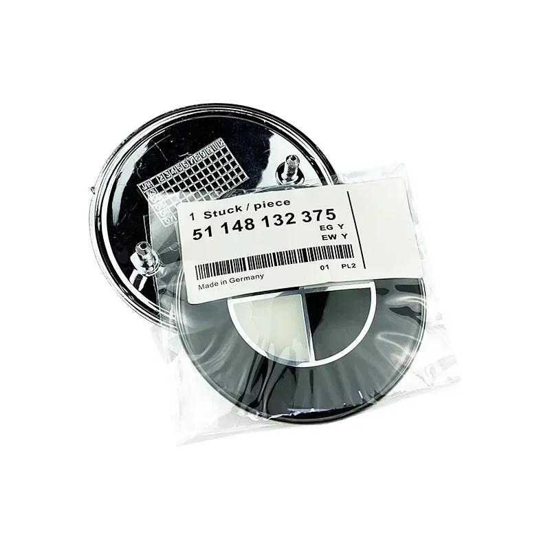 For BMW Hot 2025 45/74/82mm Car Front Hood Emblem for E30 E38 E39 E46 E60 E61 X1 X3 X4 X5 X6 E70 X5 Rear Trunk Badge Steering Wh