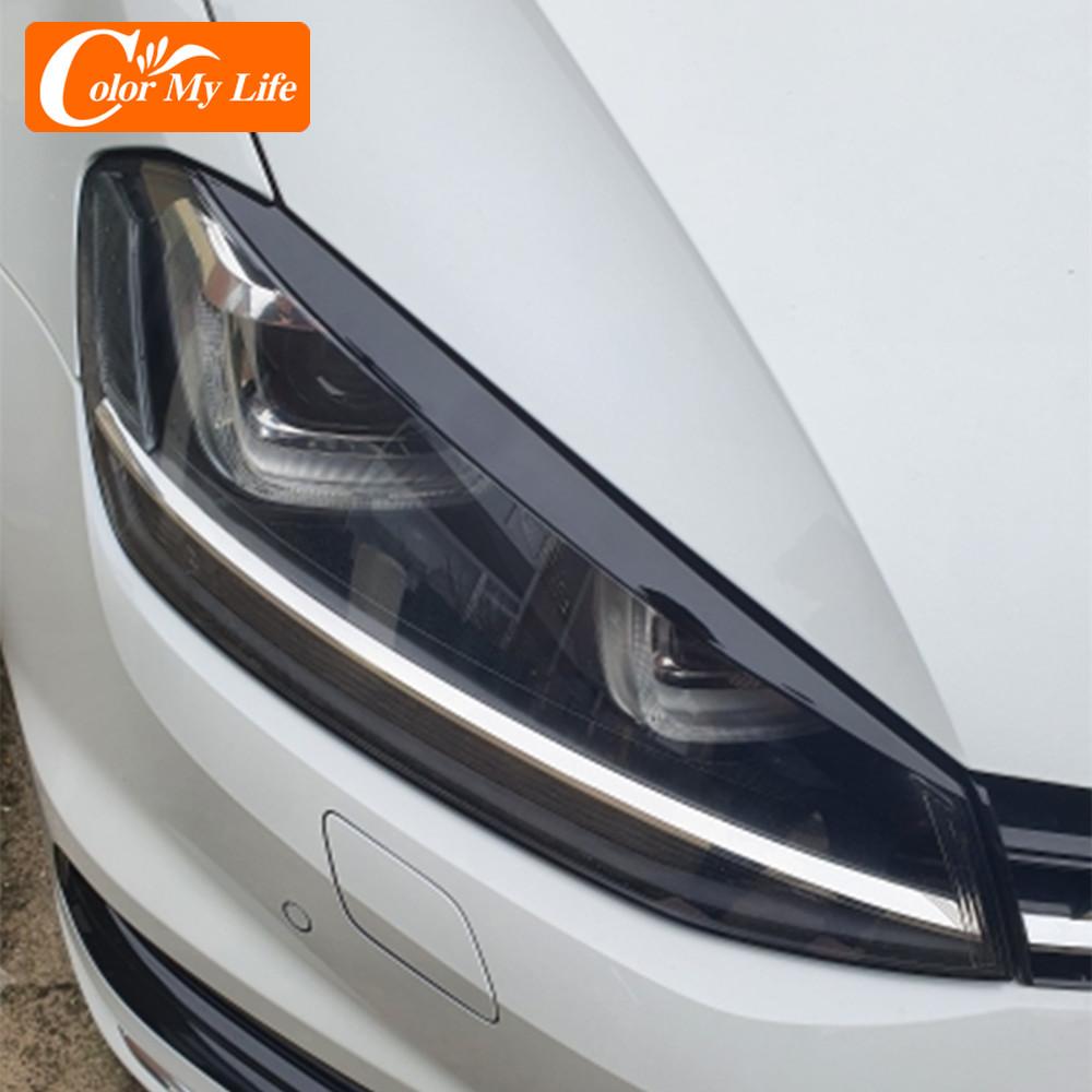Color My Life для Volkswagen VW Golf 7 MK7 GTI, накладка на фару, накладка на фару для бровей, украшение для Golf7 GTi