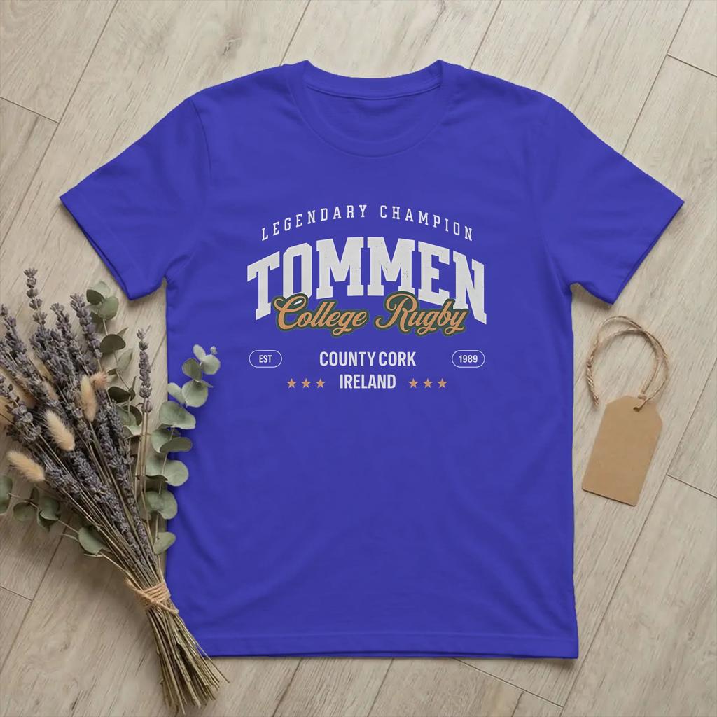 Unisex Boys of TomUnisex TomUnisex College T Shirts Rugby Cotton merch Awesome Short Sleeve Round Collar Tee Shirt New Arrival TShirt