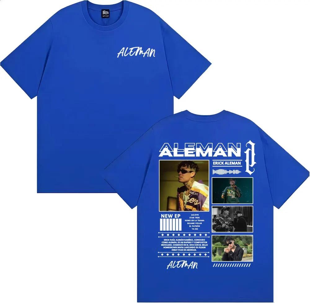 Rapper Erick Aleman 2026 Album Tour TShirt Mens Harajuku Street HipHop Cotton Casual Loose Fashion Women And Men TShirt