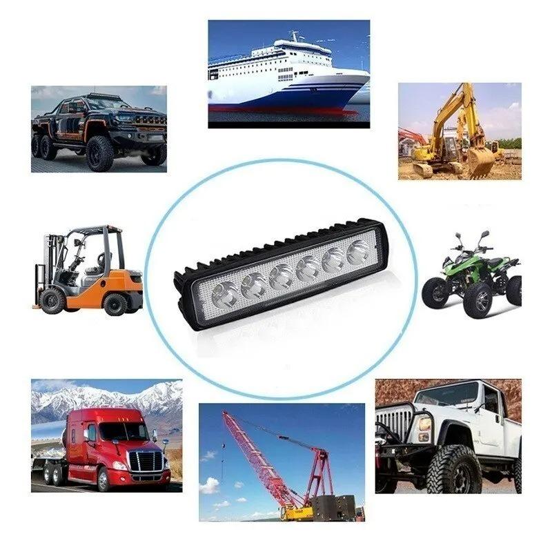 Waterproof automotive LED working light 6LED headlight spotlight general high brightness automotive driving light