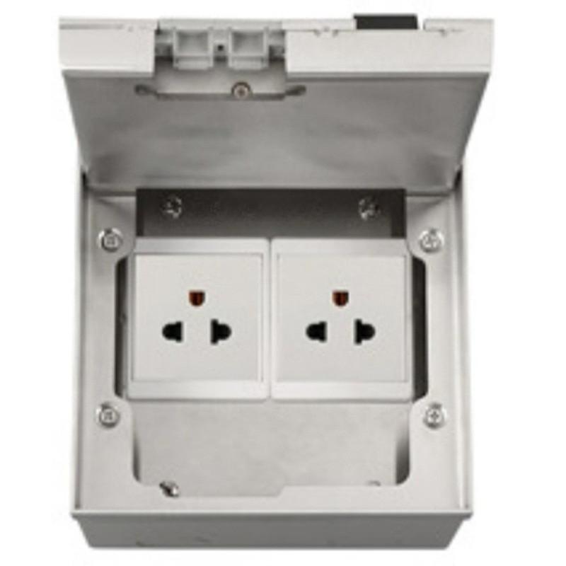 Marble Flat Floor Insert Multifunctional Pure Stainless Steel Power Ground Plug Household Floor Socket Box