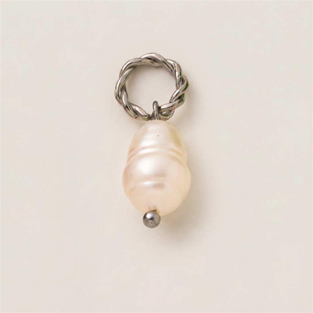 New stainless steel 12-month birthstone pendant, DIY handmade accessory, gold-plated