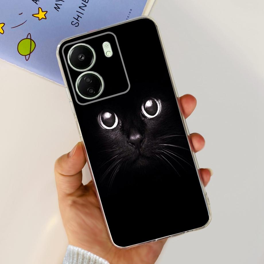 Для Xiaomi Poco C65 Чехол для PocoC65 Силиконовый Funda Para Capa Coque Мягкие чехлы для телефона Задняя крышка Мраморный цветочный узор Ударопрочный