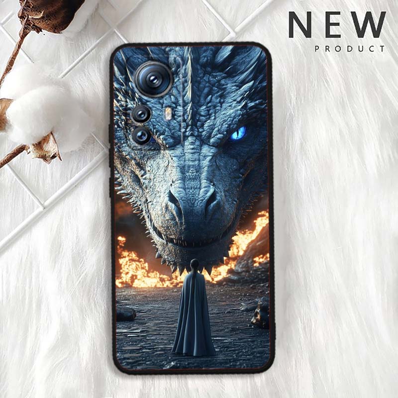 Модная иллюстрация дракона для Xiaomi Mi 15 14 13 13T 12 12T 12S 11 11i 11T Pro Ultra Lite 5G Черный Мягкий Чехол для Телефона