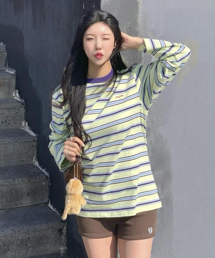 JUCYJUDY Multi-Stripe T-Shirt J1Ts020G