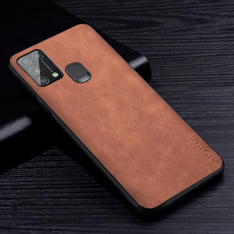 Премиальный чехол для телефона из искусственной кожи для Samsung Galaxy A31 A41 A21S A11 M11, однотонный чехол для Samsung Galaxy M31 M31S M51
