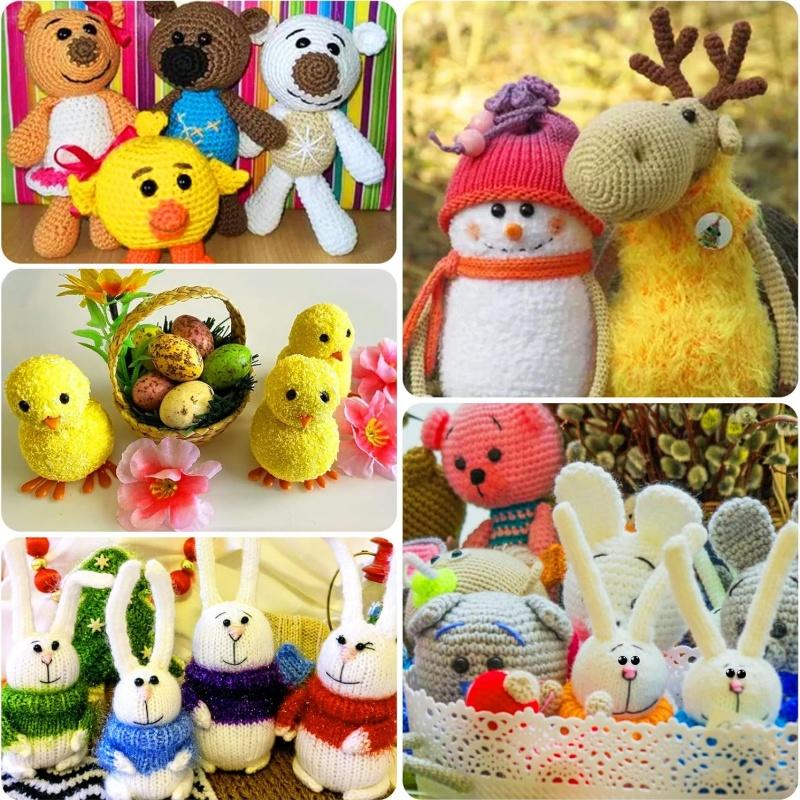 New 100/50PCS Round Flat Resin Eyes Cat Safety Eyes Imitation Agate DIY Plush Animal Toy Doll Eyes Sewing Handcrafts Accessories