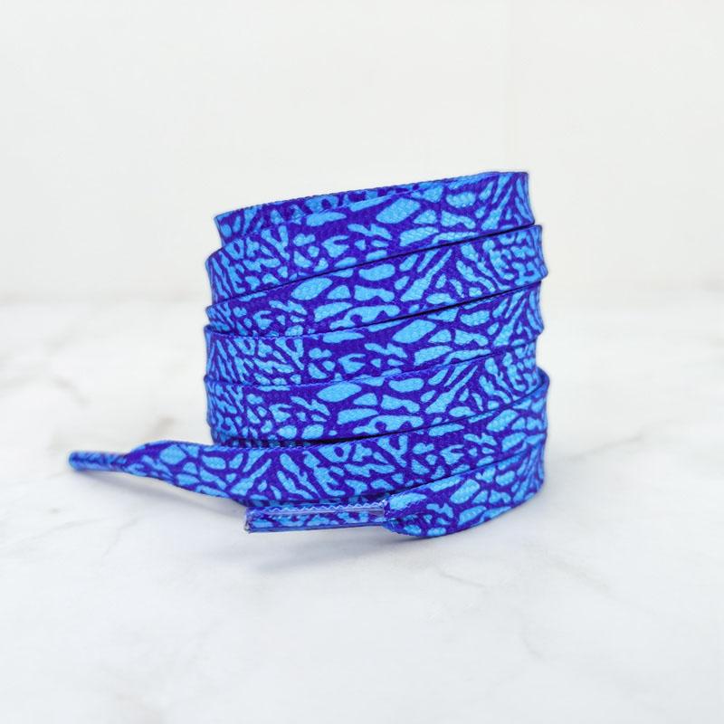 Flat Burst Crack Texture Shoelaces Rope Sports Shoe Laces Leopard Print Cement Flame Red Printing Shoestring 17 Colors