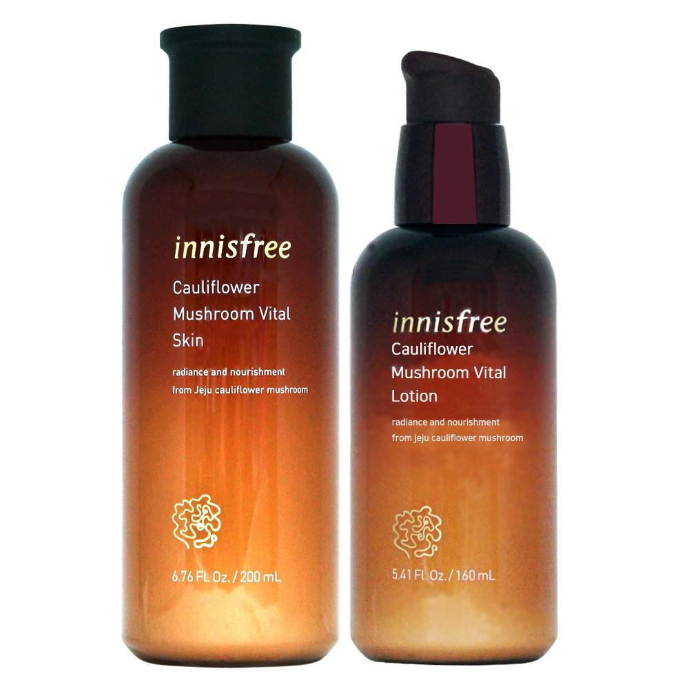 Innisfree Набор из двух предметов Flower Mushroom Vital (тоник 200мл + лосьон 160мл)
