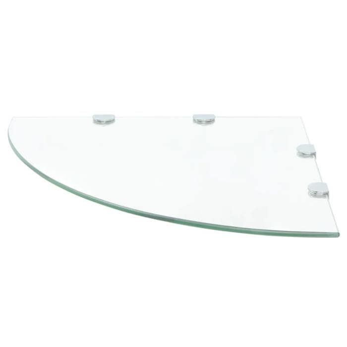 Étagère d'angle - vidaXL - Verre transparent - 45x45 cm - 8 mm d'épaisseur - Facile à installer