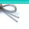 2PCS Professional Precision Coiled Compression Spring Thin Long Extension 1mm Wire Diameter 6-15mm Outer Diameter 1000mm Length