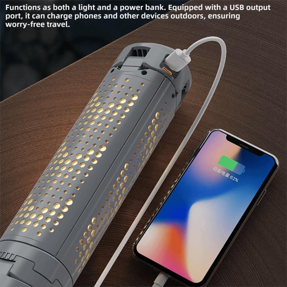 Stepless Dimming Portable Telescopic Lantern LED Light Source Outdoor Waterproof Lamp Hiking Trips