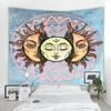 Tarot Tapestry Sun Face Sun Moon Tapestry Mandala Boho Hippie Wall Tapestry Witchcraft Decor Living Room Bedroom Room Home Decor