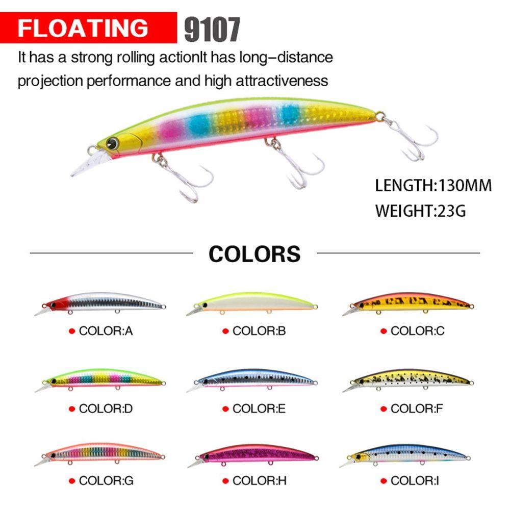 Outdoor Useful Tackle Crankbaits Fish Hooks Floating Minnow Baits Long Casting Lure Minnow Lures