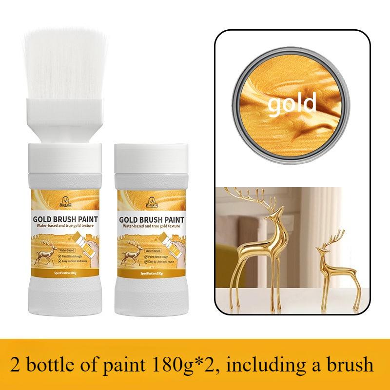 Water based gold foil paint, gold powder paint, gold art paint, gold paint, gold foil brush paint